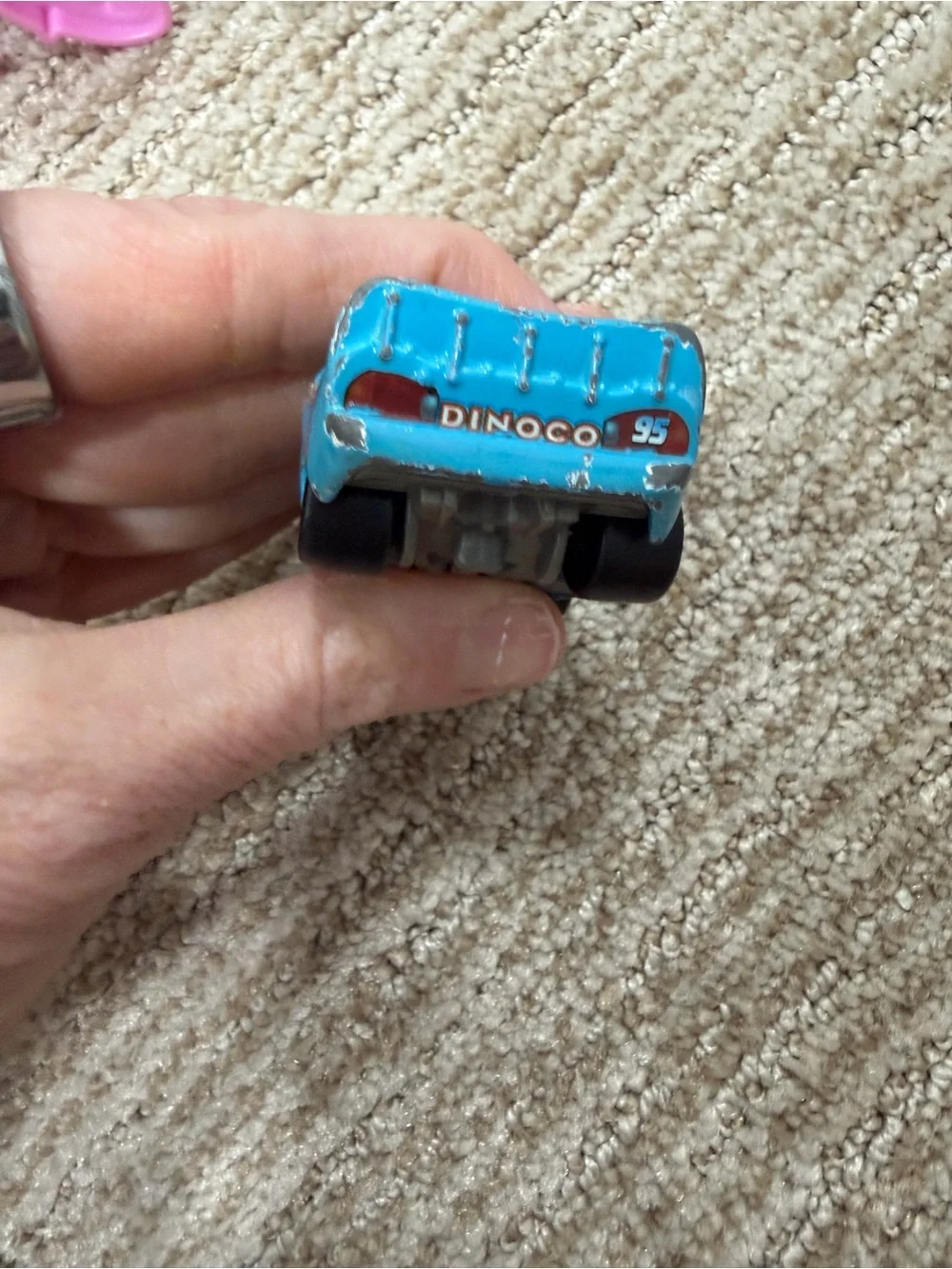 Disney Blue Dinoco Lightning-Inspired Toy Race Car